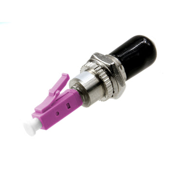 LC/UPC male to ST/UPC Female Simplex Multimode OM3/OM4 Fiber Optic Adapter